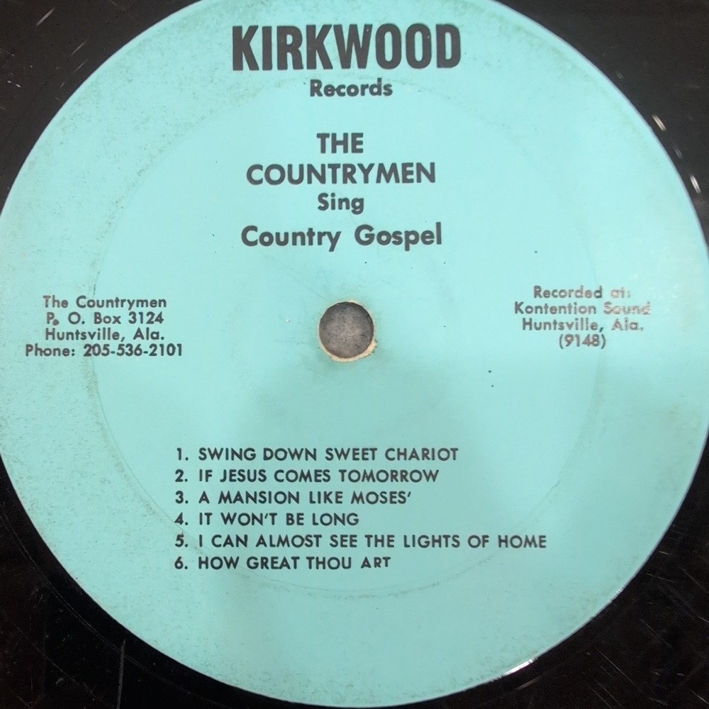 The Countrymen Sing Country Gospel Vinyl LP Kirkwood Records Huntsville Alabama - Picture 3 of 6